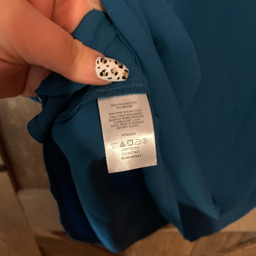 Teal blouse - Picture 4 of 6